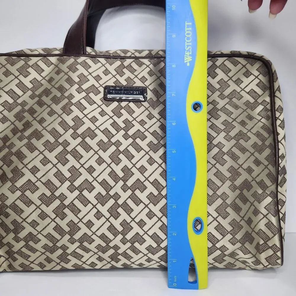 Tommy Hilfiger Monogram Pattern Travel Cosmetic Toiletry Bag